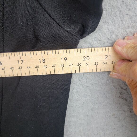 Chicos Black Sheath Dress with Exposed Silver Zipper Size 2 Large - Picture 6 of 13